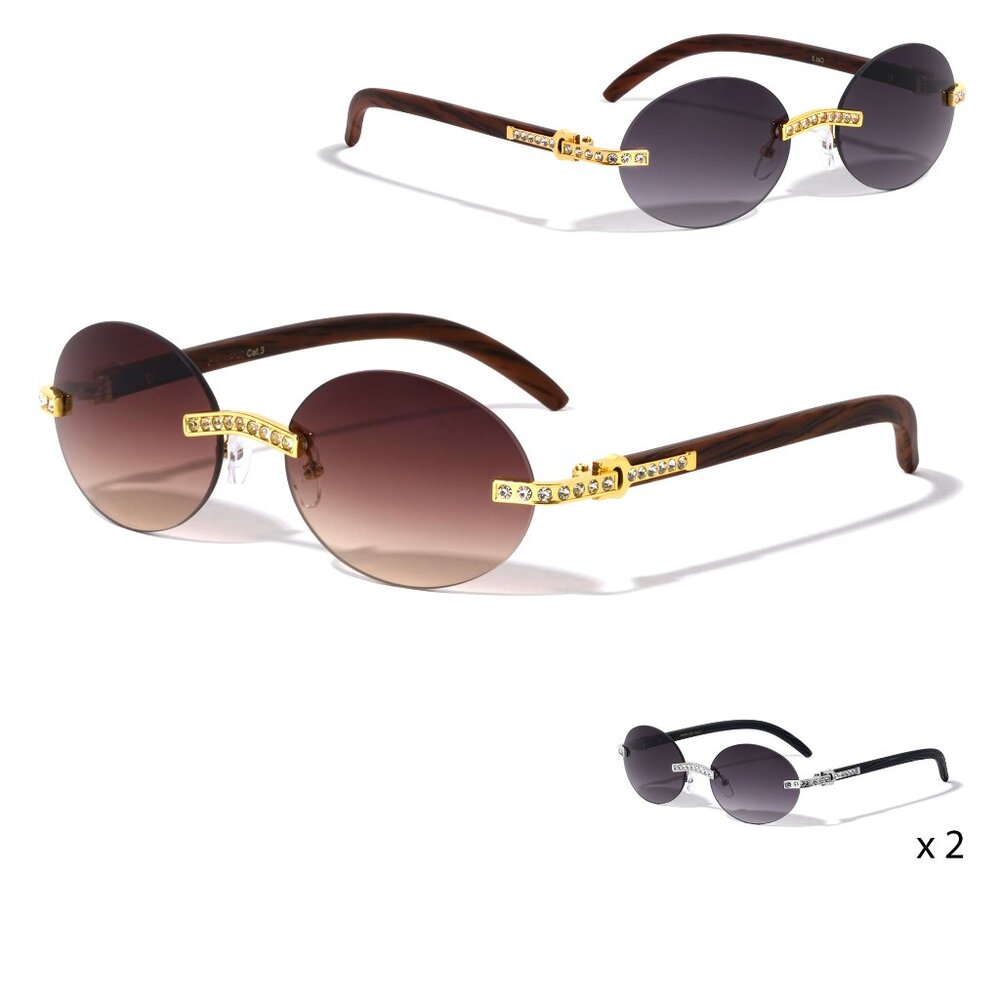 Women Sunglasses Blue Frame Cat Eye Style Small Fashion Designer Retro Classy